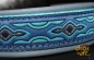 dogs-art Lava Martingale Chain Leather Collar - artic blue/aqua/lava blue