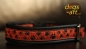 dogs-art Pawprint Easy Release Buckle Leather Collar - black/black/pawprint