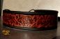 BIG-dog by dogs-art Limited Edition Martingale Chain Leather Collar - black/embossed bronze
