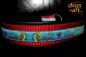 dogs-art Dragons Martingale Chain Leather Collar - black/red/dragons