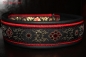 dogs-art Flower Star Martingale Leather Collar - black/red/flower star red