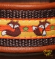 dogs-art Fox Martingale Leather Collar - brown/brown/fox orange