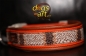 dogs-art Snake Easy Release Buckle Leather Collar - brown/orange/snake brown