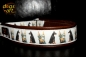 dogs-art Doberman Martingale Leather Collar - dark brown/brown/Doberman