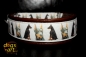 dogs-art Doberman Martingale Leather Collar - dark brown/brown/Doberman