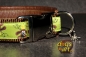 dogs-art Rudi Easy Release Alu Buckle Leather Collar - dark brown/brown/rudi green