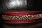 dogs-art Leo Martingale Chain Leather Collar - darkbrown/burgundy/leo burgundy