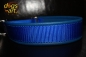 dogs-art Beautiful Plain Martingale Leather Collar - electric blue/blue