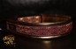dogs-art Shanoa Easy Release Alu Buckle Leather Collar - gold/black/shanoa