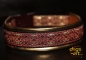 dogs-art Shanoa Easy Release Alu Buckle Leather Collar - gold/black/shanoa