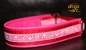dogs-art Summer Fling pink Martingale Leather Collar - hot pink/red/pink