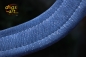 dogs-art TWICE Easy Release Alu Buckle Leather Collar - sparkly blue/light blue