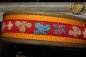dogs-art Butterfly Martingale Leather Collar - olive/sunyellow/butterfly