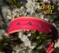 dogs-art Extravaganza Martingale Leather Collar - pink/hotpink/clear_pink