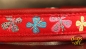 dogs-art Butterfly Easy Release Buckle Leather Collar - red/red/butterfly